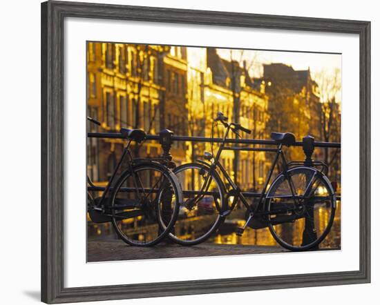 Bikes, Amsterdam, Holland-Peter Adams-Framed Photographic Print