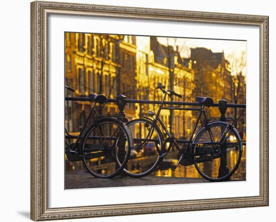 Bikes, Amsterdam, Holland-Peter Adams-Framed Photographic Print