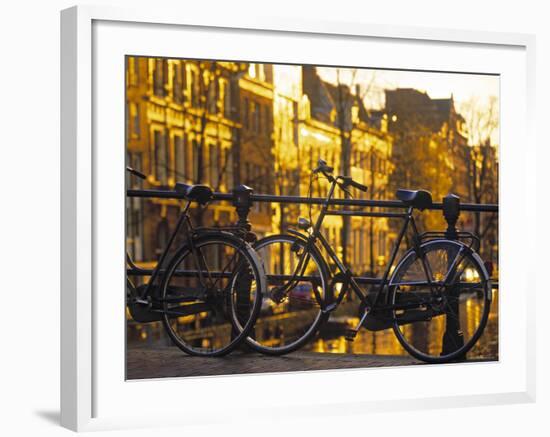 Bikes, Amsterdam, Holland-Peter Adams-Framed Photographic Print