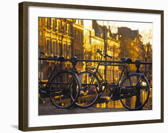 Bikes, Amsterdam, Holland-Peter Adams-Framed Photographic Print