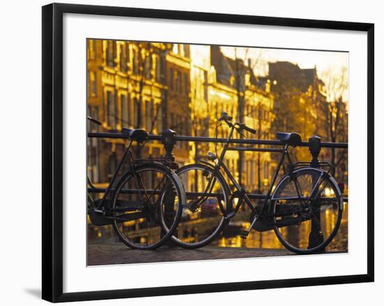 Bikes, Amsterdam, Holland-Peter Adams-Framed Photographic Print