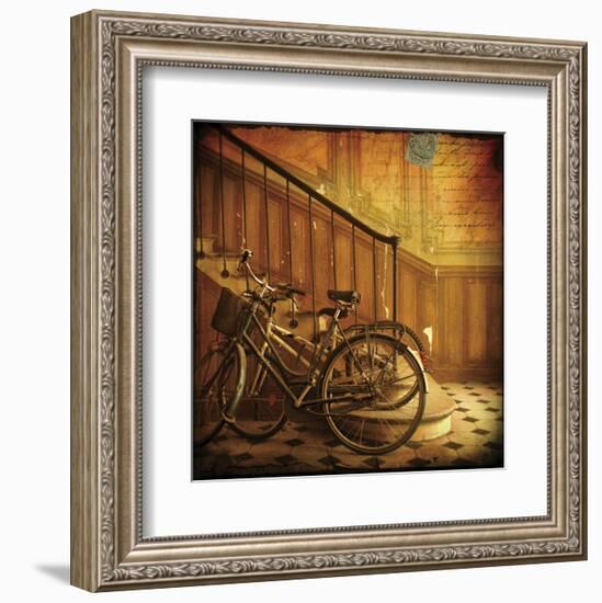 Bikes in Paris, France-Dawne Polis-Framed Art Print