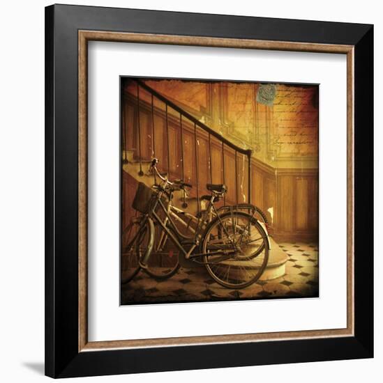 Bikes in Paris, France-Dawne Polis-Framed Art Print