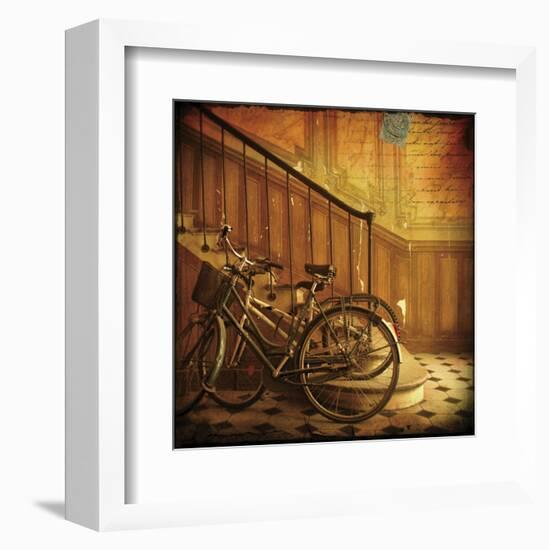 Bikes in Paris, France-Dawne Polis-Framed Art Print