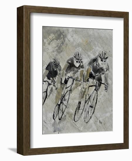 Bikes In The Rain-Pol Ledent-Framed Premium Giclee Print