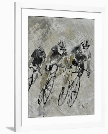 Bikes In The Rain-Pol Ledent-Framed Premium Giclee Print