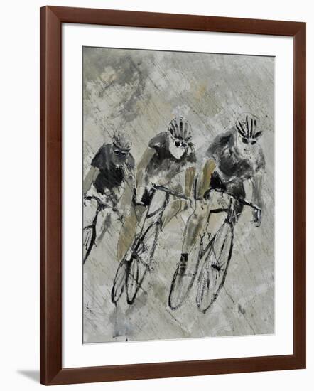 Bikes In The Rain-Pol Ledent-Framed Premium Giclee Print