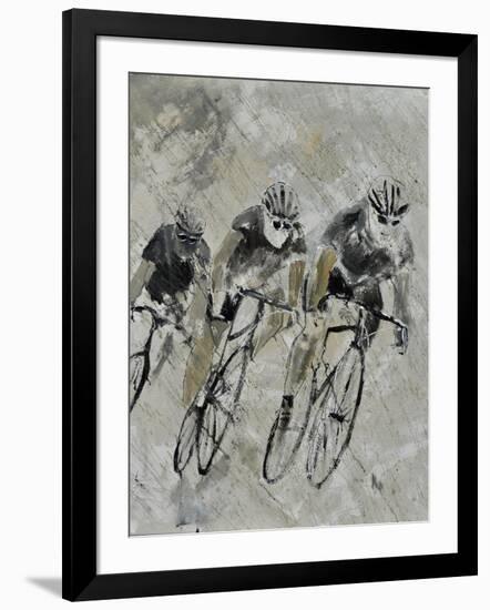 Bikes In The Rain-Pol Ledent-Framed Premium Giclee Print