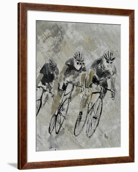 Bikes In The Rain-Pol Ledent-Framed Premium Giclee Print