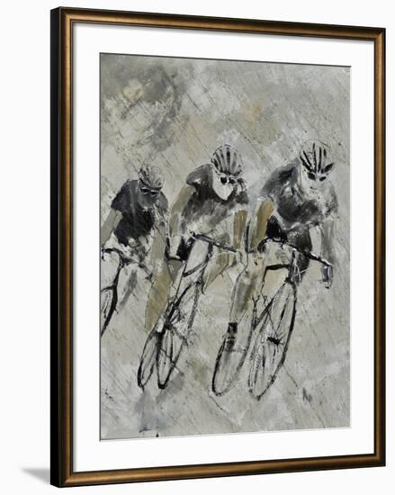 Bikes In The Rain-Pol Ledent-Framed Premium Giclee Print