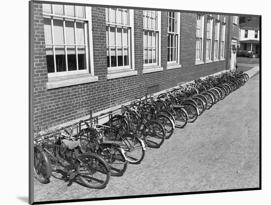 Bikes on Bike Rack-Philip Gendreau-Mounted Photographic Print