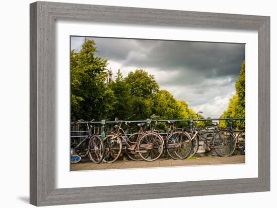 Bikes on Bridge I-Erin Berzel-Framed Photographic Print