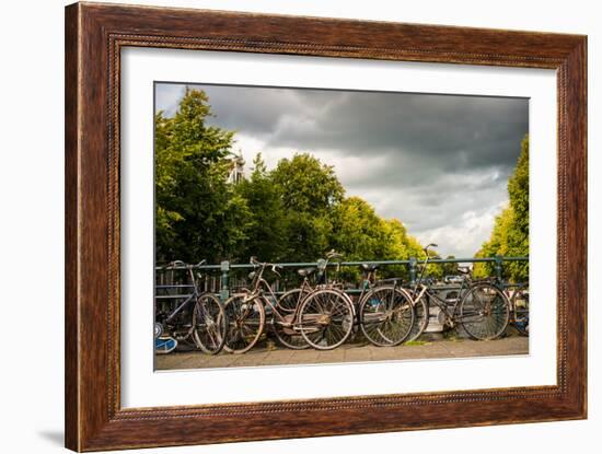 Bikes on Bridge I-Erin Berzel-Framed Photographic Print