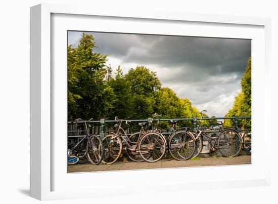 Bikes on Bridge I-Erin Berzel-Framed Photographic Print