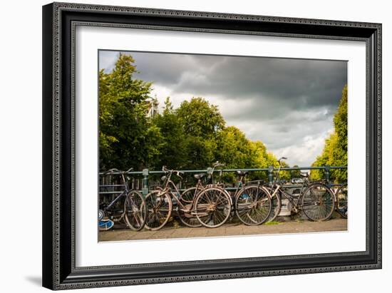 Bikes on Bridge I-Erin Berzel-Framed Photographic Print