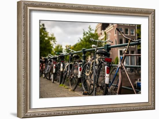 Bikes on Bridge II-Erin Berzel-Framed Photographic Print