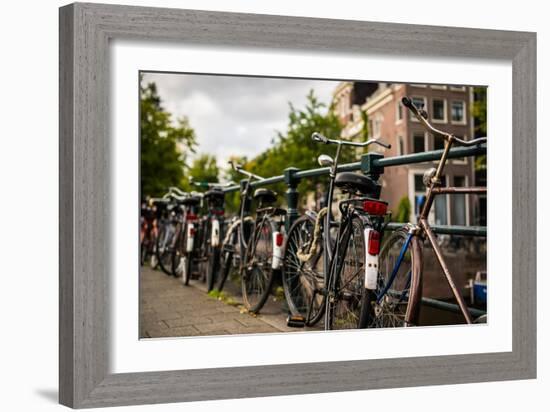 Bikes on Bridge II-Erin Berzel-Framed Photographic Print