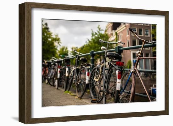 Bikes on Bridge II-Erin Berzel-Framed Photographic Print