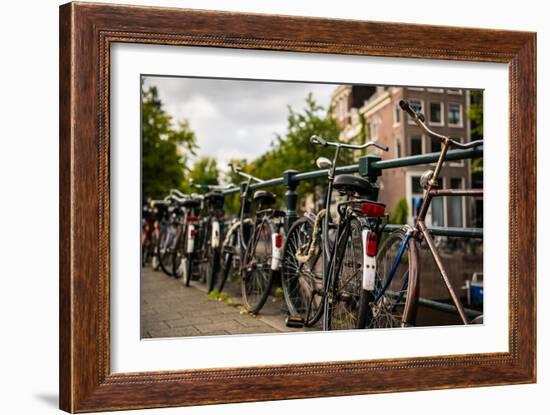 Bikes on Bridge II-Erin Berzel-Framed Photographic Print