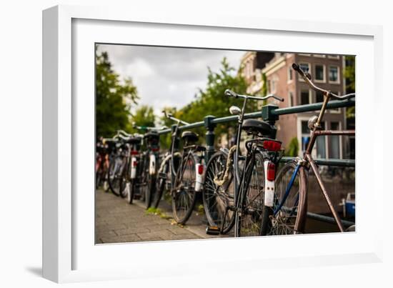 Bikes on Bridge II-Erin Berzel-Framed Photographic Print