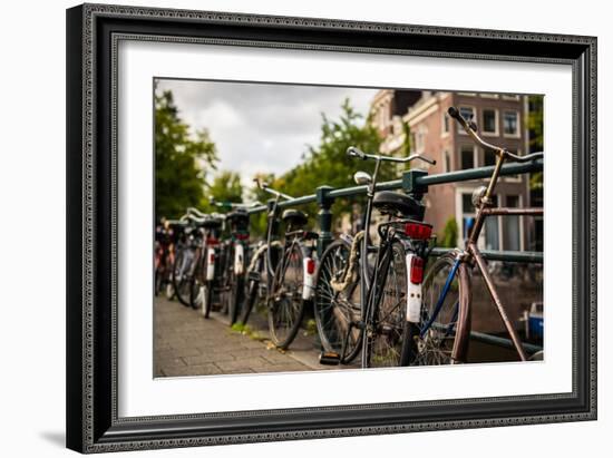 Bikes on Bridge II-Erin Berzel-Framed Photographic Print