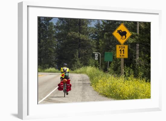 Biking, Adventure Cycling Glacier Waterton Tour, Fernie, British Columbia-Chuck Haney-Framed Photographic Print