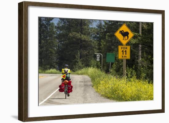 Biking, Adventure Cycling Glacier Waterton Tour, Fernie, British Columbia-Chuck Haney-Framed Photographic Print