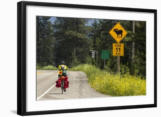 Biking, Adventure Cycling Glacier Waterton Tour, Fernie, British Columbia-Chuck Haney-Framed Photographic Print