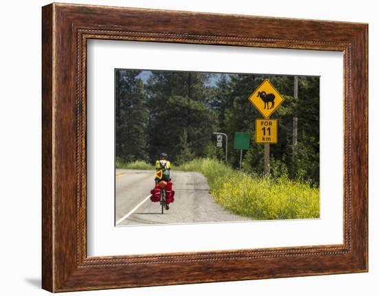 Biking, Adventure Cycling Glacier Waterton Tour, Fernie, British Columbia-Chuck Haney-Framed Photographic Print