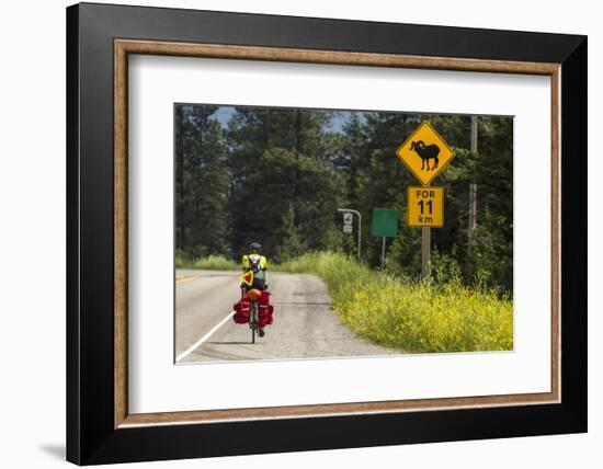 Biking, Adventure Cycling Glacier Waterton Tour, Fernie, British Columbia-Chuck Haney-Framed Photographic Print