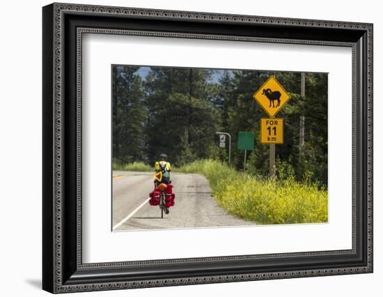 Biking, Adventure Cycling Glacier Waterton Tour, Fernie, British Columbia-Chuck Haney-Framed Photographic Print