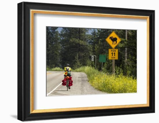 Biking, Adventure Cycling Glacier Waterton Tour, Fernie, British Columbia-Chuck Haney-Framed Photographic Print