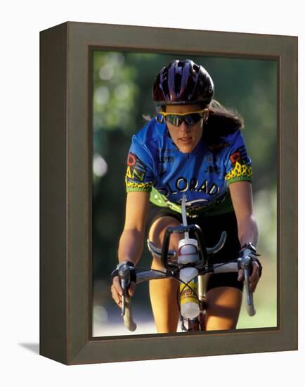 Biking in Vail, Colorado, USA-Lee Kopfler-Framed Premier Image Canvas