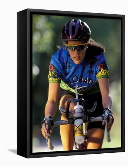 Biking in Vail, Colorado, USA-Lee Kopfler-Framed Premier Image Canvas