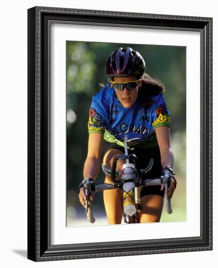 Biking in Vail, Colorado, USA-Lee Kopfler-Framed Photographic Print