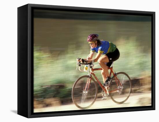 Biking in Vail, Colorado, USA-Lee Kopfler-Framed Premier Image Canvas