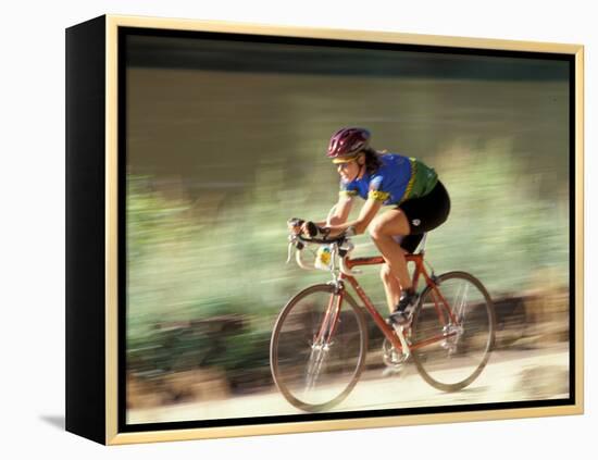 Biking in Vail, Colorado, USA-Lee Kopfler-Framed Premier Image Canvas