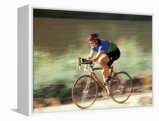 Biking in Vail, Colorado, USA-Lee Kopfler-Framed Premier Image Canvas