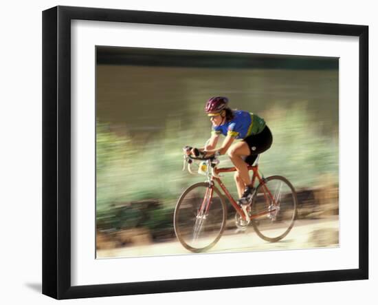 Biking in Vail, Colorado, USA-Lee Kopfler-Framed Photographic Print