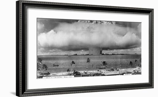 Bikini Atoll - Operation Crossroads Baker Detonation - July 25, 1946: DBCR-T1-318-Exp #2 AF434-6-U^S^ Navy-Framed Art Print