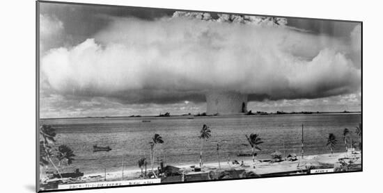 Bikini Atoll - Operation Crossroads Baker Detonation - July 25, 1946: DBCR-T1-318-Exp #2 AF434-6-U^S^ Navy-Mounted Art Print