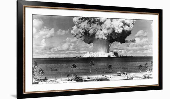 Bikini Atoll - Operation Crossroads Baker Detonation - July 25, 1946: DBCR-T1-318-Exp #6 AF434-4-U^S^ Navy-Framed Art Print