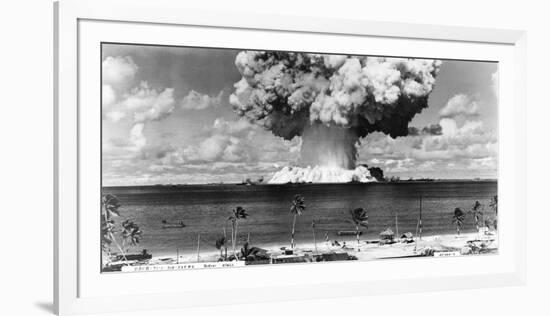 Bikini Atoll - Operation Crossroads Baker Detonation - July 25, 1946: DBCR-T1-318-Exp #6 AF434-4-U^S^ Navy-Framed Art Print