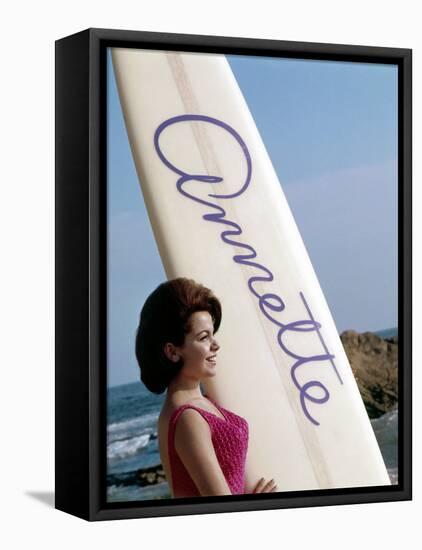 Bikini Beach, Annette Funicello, 1964-null-Framed Stretched Canvas