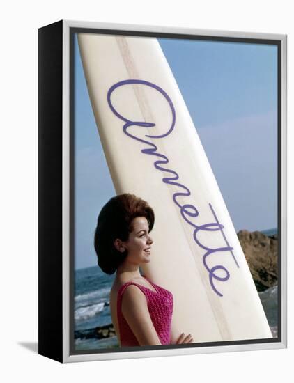 Bikini Beach, Annette Funicello, 1964-null-Framed Stretched Canvas