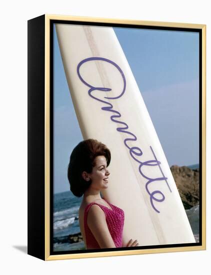 Bikini Beach, Annette Funicello, 1964-null-Framed Stretched Canvas