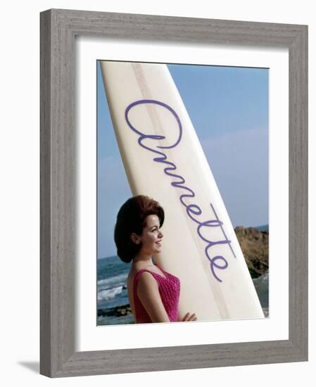 Bikini Beach, Annette Funicello, 1964-null-Framed Photo