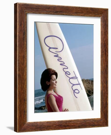 Bikini Beach, Annette Funicello, 1964-null-Framed Photo