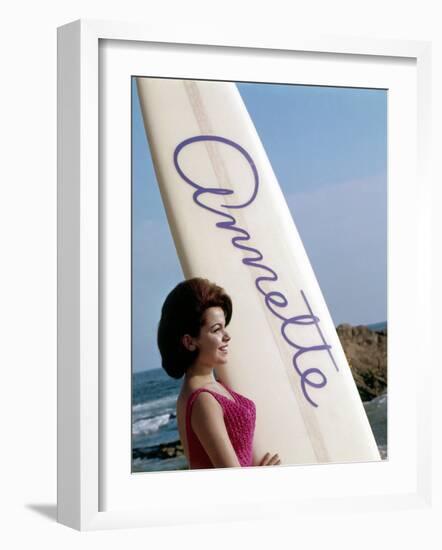 Bikini Beach, Annette Funicello, 1964-null-Framed Photo