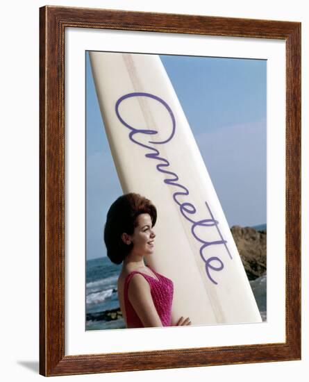 Bikini Beach, Annette Funicello, 1964-null-Framed Photo